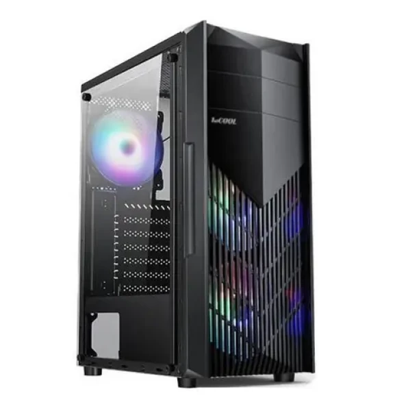 1stCOOL MONSTER EVO černá / PC skříň / Mid Tower / ATX, micro-ATX, Mini-ITX / 2x RGB ventilátor / USB 3.0 (ML-MONSTER-EVO)