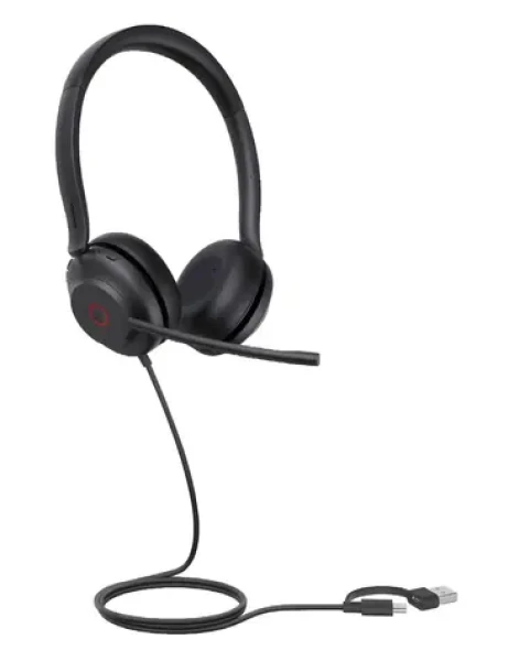 Yealink UH35 Dual Teams / Sluchátka / S mikrofonem / Přes hlavu / USB-C/USB-A (1308163)