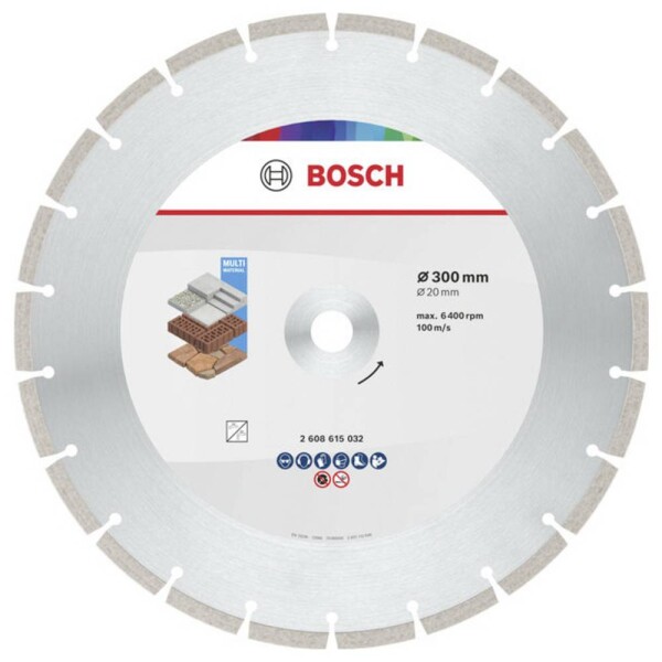 Bosch Accessories 2608615032 2608615032 diamantový řezný kotouč Průměr 300 mm Ø otvoru 20 mm beton, cihla, Měkká hornina 1 ks