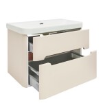 Koupelnová skříňka s umyvadlem SAT Fusion 77,5x53x45 cm pískově béžová mat SATFUSION280BEMW SATFUSION280BEMW