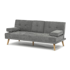 Trojmístná rozkládací pohovka, šedá, látka, ASB-C3034 GREY2