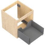 MEXEN - Box-A skříňka pro umyvadlo 45, 1 šuplík, dub 91AX0-0450-470-1-81