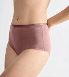 Dámské kalhotky GO Daily Cotton Highwaist 3P - BROWN - sv. hnědé 1141 - SLOGGI BROWN M