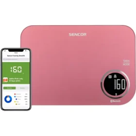 SENCOR SKS 7074RD červená / chytrá kuchyňská váha / max. 5kg / funkce TARE / Bluetooth (8590669263189)