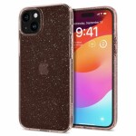 Pouzdro Spigen Liquid Crystal Glitter iPhone 15 Plus rose quartz