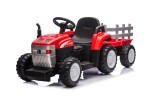 Mamido Dětský elektrický traktor s vlečkou Farm 24V 2x45W červený