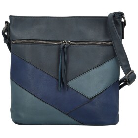 Trendy dámská koženková crossbody kabelka Nicoll, tmavě modrá