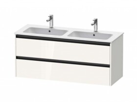 DURAVIT - Ketho.2 Umyvadlová skříňka 55x128x48 cm, 2 zásuvky, lesklá bílá K25266022220000