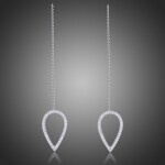 Náušnice Swarovski Elements Finia, Bílá/čirá