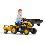 Šlapací traktor 2076M Komastu Pedal backhoe s přívěsem, Falk, W014092