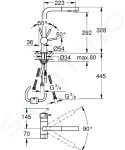 GROHE - Minta Dřezová baterie s výsuvnou sprškou, chrom 31558000