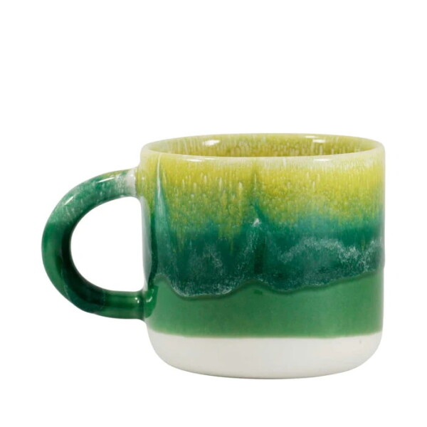 Studio Arhoj Porcelánový hrnek Banana Leaf 340 ml, zelená barva, porcelán