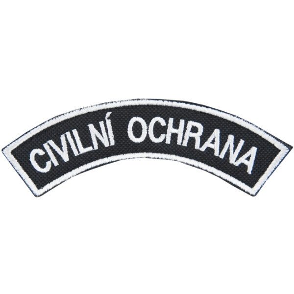 Nášivka: CIVILNÍ OCHRANA [ssz] černá