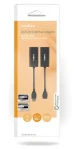 Nedis USB extender RJ45 černá / Prodlužovač USB / USB 2.0 / do 50 m / 480 Mbps / poniklované konektory (CCGB61EXTBK500)