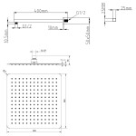 SAPHO - LATUS podomítkový sprchový set s pákovou baterií, 2 výstupy, černá mat 1102-42B-01