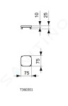 IDEAL STANDARD - Strada II Keramický kryt odtoku, bílá T360301