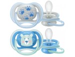 Philips AVENT Šidítko Ultra air Pastel 6-18m, 2 ks - kluk