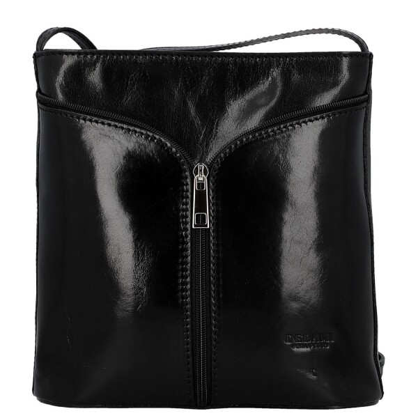 Luxusní dámská kožená crossbody kabelka Liara, černá