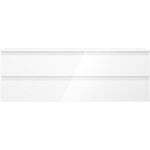MEXEN/S - Orio koupelnová skříňka pod umyvadlo 140 cm s deskou, 2 zásuvky, bílá lesk 91A10-14047-2-BFFC00