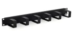 Triton RAB-VP-X21-A1 / Vyvazovací panel 19" 1U / 6x háček 70x40 mm / kovový / černá (RAB-VP-X21-A1)