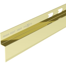 MEXEN - Line-B spádová lišta nástěnná 180 cm pravá, zlato 185002180R