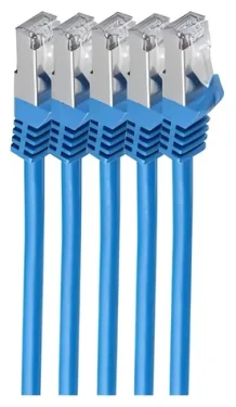 Shiverpeaks CAT7 S/FTP 2m modrá / Patch kabel / RJ-45 / 600 MHz / LSZH (BS75512-B-SET5)