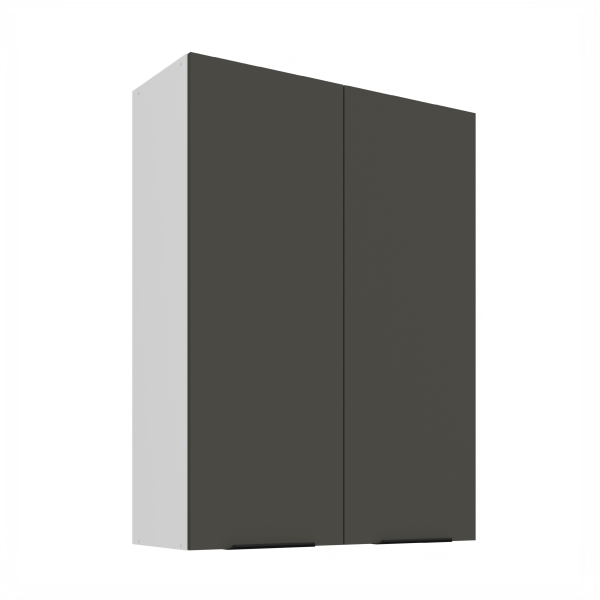 Horní skříňka Aria 80 G-108 2F Barva korpusu: Bílá, Barva dvířek: GR - Graphite AFM