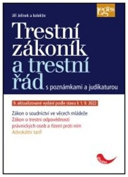 Trestní zákoník Trestní řád poznámkami judikaturou