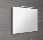 SAPHO - GRETA galerka s LED osvětlením, 101x70x14cm, bílá mat GR100-0031