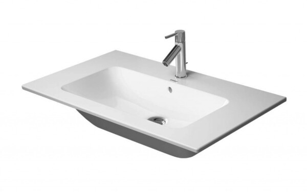 DURAVIT - ME by Starck Umyvadlo nábytkové 83x49 cm, s přepadem, bez otvoru pro baterii, bílá 2336830060