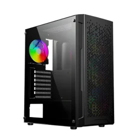 Gembird Fornax 400X černá / Herní počítačová skříň / Midi Tower / tvrzené sklo / RGB (CCC-FC-400X)