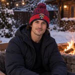 Fanatics Pánská zimní čepice Florida Panthers NHL Fundamental Cuffed Knit with Pom