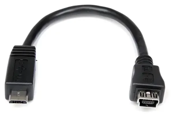 StarTech Adaptér Micro-USB - Mini-USB černá / Adaptér / USB Micro-B - USB Mini-B / 0,15 m (UUSBMUSBMF6)