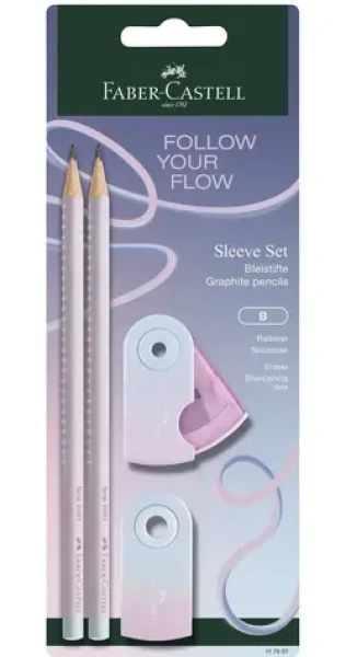 Faber-Castell Flow Edition Grip Set BK Blushing Sky / Sada psacích potřeb (117007)
