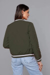 Dámská bunda typu bomber v army barvě (16M9070-136) odstíny zelené XXL (44)