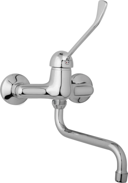 JB Sanitary Nástěnná dřezová a umyvadlová baterie SLIM, rozteč 150 mm, s lékařskou pákou A20 35 30