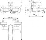 IDEAL STANDARD - Tesi Vanová baterie, chrom A6583AA