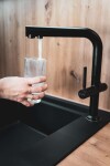 Kielle - Wimeo Dřezová baterie včetně filtrace, matná černá 10525SFI184