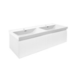 Koupelnová skříňka s umyvadlem SAT Evolution 118x30x44,8 cm bílá mat SATEVO120WMU4 SATEVO120WMU4
