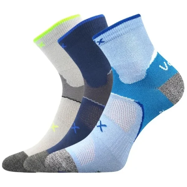 VOXX Ponožky dětské sportovní MAXTERIK se stříbrem CHLAPECKÉ (3 páry) 30-34 101555