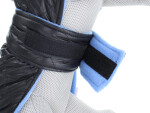 Coldy bunda pro psa s kapucí Barva: Černo-modrá, Délka zad (cm): 30, Obvod hrudníku: 26 - 40 cm