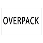 Výstražné etikety 150x100mm, OVERPACK