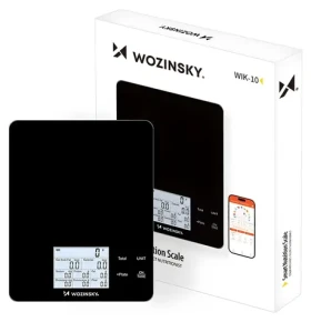Wozinsky WIK-10 černá / Chytrá kuchyňská váha / Bluetooth / digitální displej