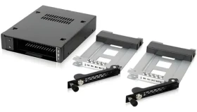 Icy Dock Rámeček 2,5" pro MB492SKL-B černá, stříbrná / Rámeček pro HDD/SSD / SATA/SAS / kovový, se zámkem (MB492TKL-B)