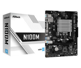 ASRock N100M / Intel N100 / 1xDDR4 / VGA / SATA III / micro-ATX (N100M)