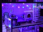 Mamido Dřevěný domeček pro panenky XXL s LED osvětlením