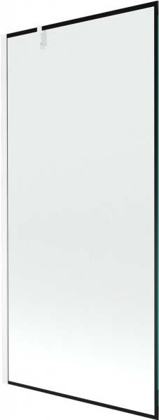 MEXEN/S - Next vanová zástěna FIX 90 x 150, černá dekor, bílá 895-090-000-00-70-20