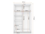 Šatní skříň Neomi 06 Barva korpusu: Dub - sonoma, Rozměry: 120 cm, Dveře: Dub sonoma