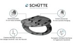 Schütte GREY HEXAGONS| Duroplast, Soft Close 4008431823928