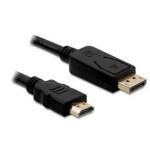 Delock kabel DisplayPort samec na HDMI samec, délka 2m (82587)